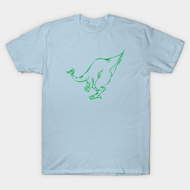 dino_018-green T-Shirt by PhantomLiving